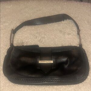 Kenneth Cole Black Leather Shoulder Bag
